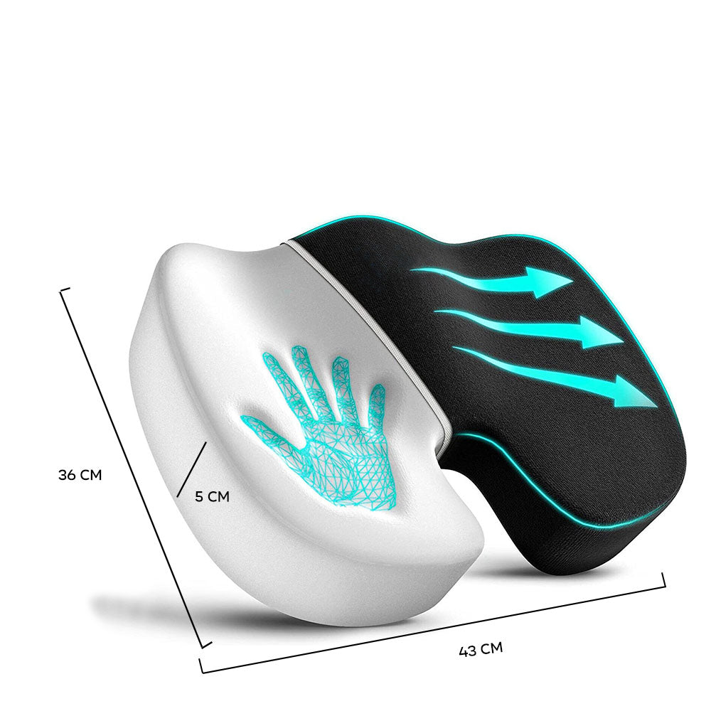 Orthopedic Seat Cushion and Lumbar Cushion Set