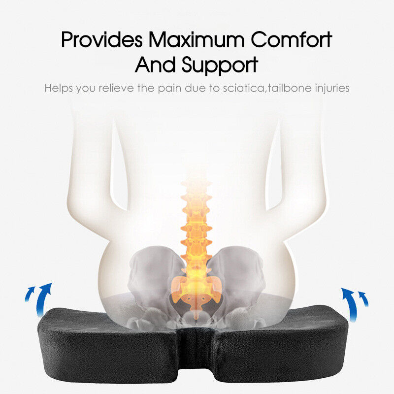 Orthopedic Seat Cushion and Lumbar Cushion Set