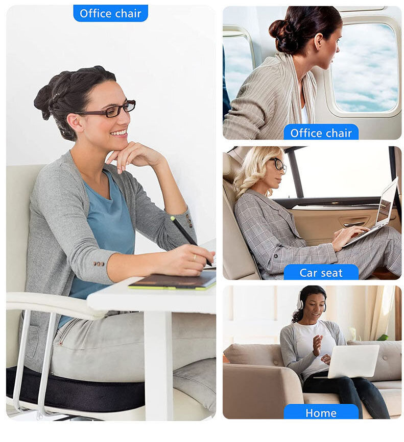 Orthopedic Seat Cushion and Lumbar Cushion Set