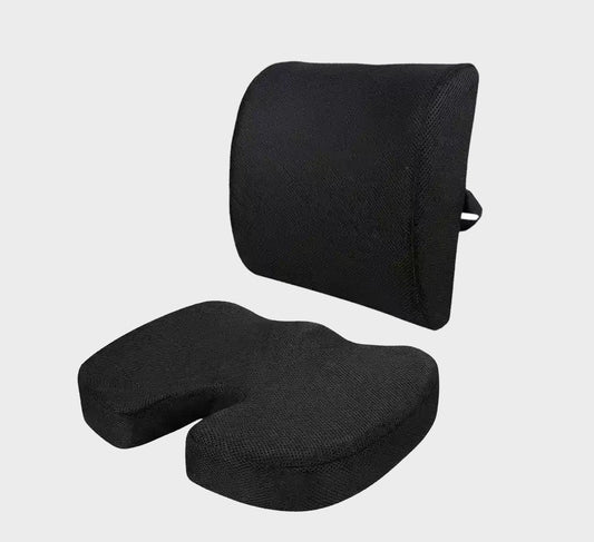 Orthopedic Seat Cushion and Lumbar Cushion Set
